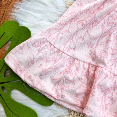  Vestido Favinho Lírios - Rosa 
